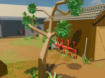 A Small Farm Free low-poly 3D model