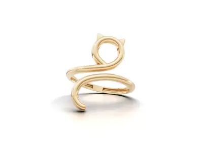 Minimal Abstract Ring 52 3D print model