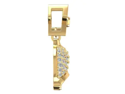 Luxury Star Diamond Pendant for Women 662 3D print model