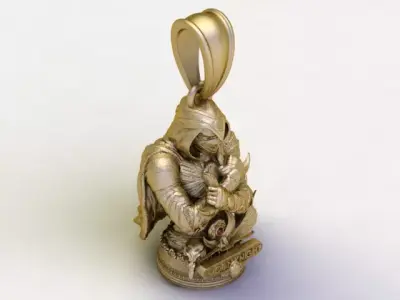 Moon Knight Inspired Warrior Pendant  3D print model