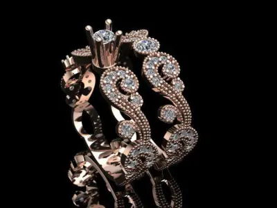 women ring 03 No 3D print model