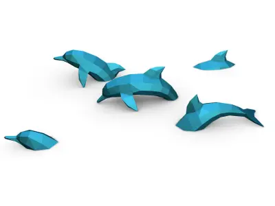 dolphins 3D print model