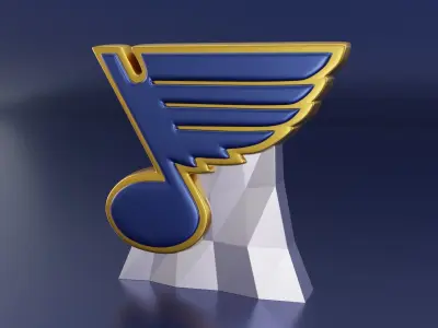 Saint Louis Blues Cup 3D print model