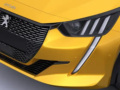 Peugeot 208 2020 3D model