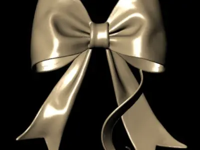 ribbon bow 3D model