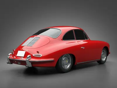 1965 Porsche 356SC 3D model