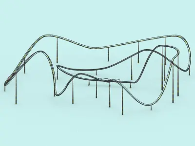 Road Typhun  Low-poly 3D model