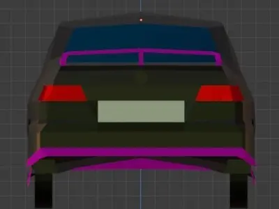 Alfa-Romeo 33 Low-poly 3D model