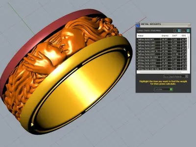 Love ring 3D print model