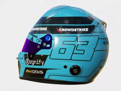 F1 George Russel Helmet 2025 3D model