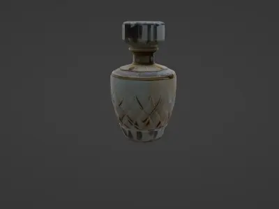 Elegant Luxury Perfume Bottle 3D Model 3D model