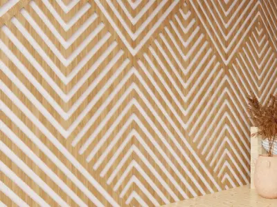 Wall wood seamless set2 V14 3D model