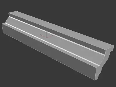 Cornice Moulding Low-poly 3D model buy