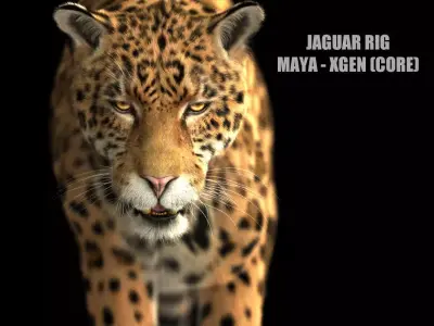 Jaguar RIG Xgen core 3D model