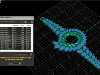 Radiant Vine Bracelet 3D print model