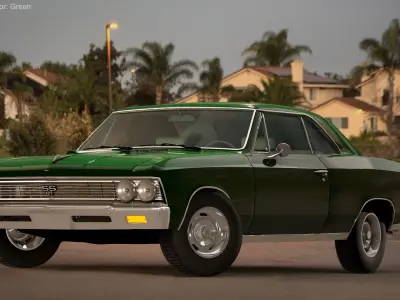 Chevrolet Impala SS 427 Low-poly 3D model