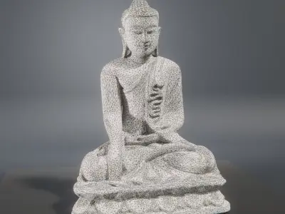 Buddha Statuette 3D model
