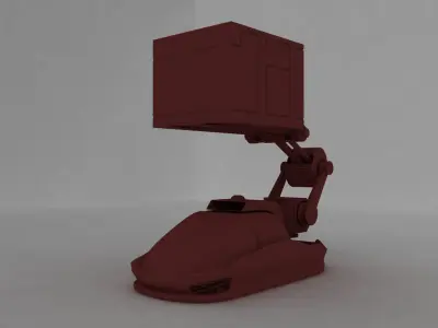 Futuristic Hover Loader Vehicle 3D model