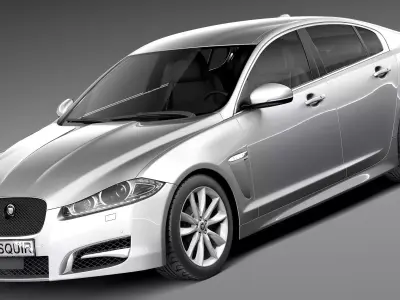 Jaguar XF 2013 3D model