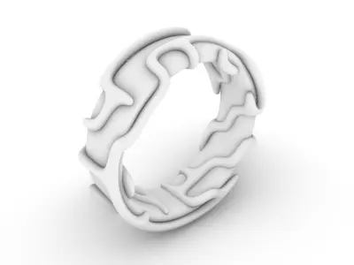 maze ring n1 3D print model
