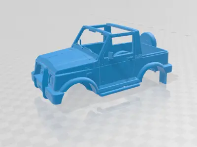 Suzuki Samurai Convertible - Body Car STL Model 3D print model