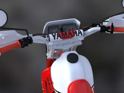 Yamaha DT80  Low-poly 3D model