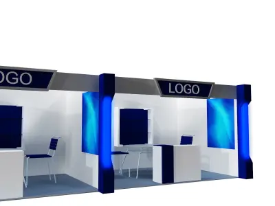  Booth Exhibition Stand a406e  3D model