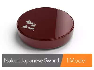 Traditional Japanese Snack Container 3D model