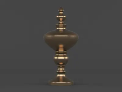 Gold Jars 3D model