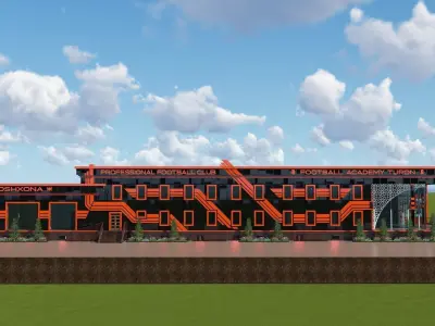 PFC TURON FOOTBALL ACADEMY UZBEKISTAN FERGANA YAYPAN 3D model