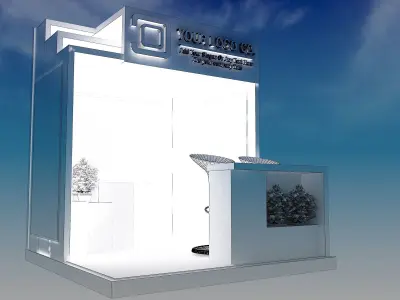 Booth Exhibition Stand a530b  3D model
