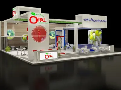 Booth Exhibition Stand a298 3D model