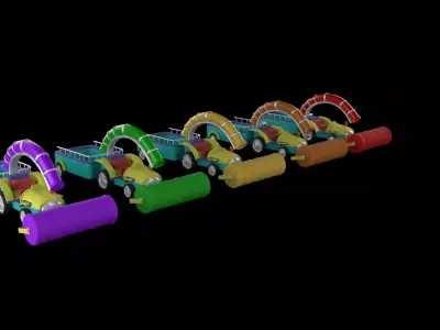 Car252 Low-poly 3D model