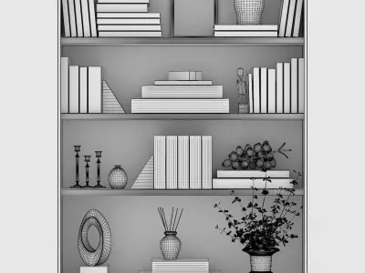 Shelf decoration 01 3D model