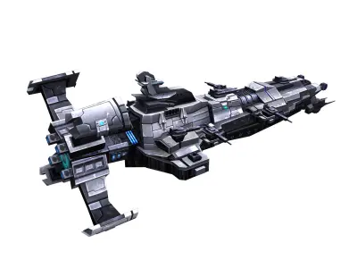 Battleship - medium ship 01 3D model