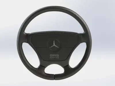 Mercedes-Benz W124 Steering Wheel STL Model PRINTABLE Free 3D print model