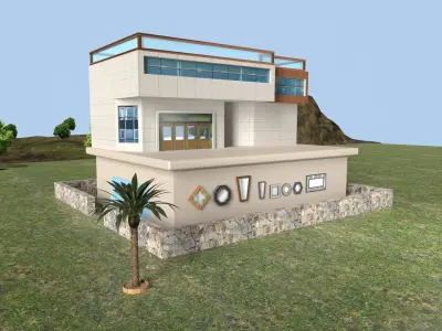 Plant Nursery Low-poly 3D model