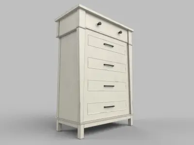 Cabinet  Low-poly 3D model