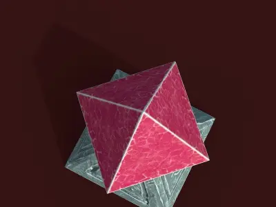 Animated crystal Free low-poly 3D model