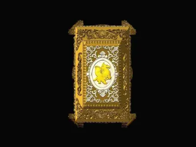 Ornamental deluxe gift storage box 3D print model