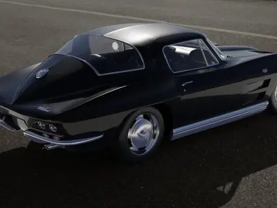 Chevrolet Corvette Stingray C2 coupe 1964 3D model