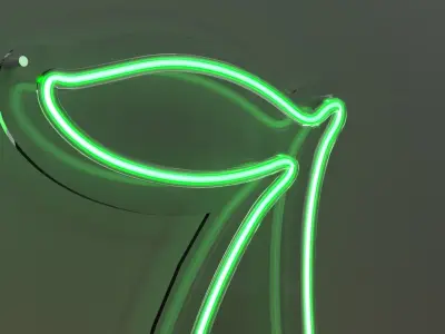 Cherries - Neon Sign 3D model