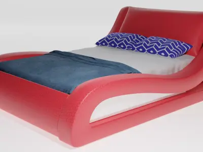 Modern Titanic furniture Bed Free 3D model