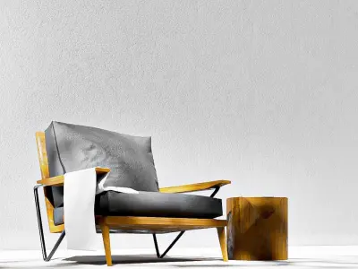 Modern Lounge Chair Design Free 3D model