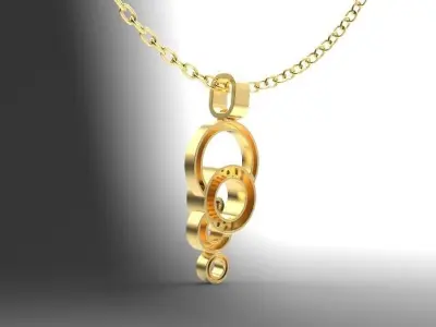 Pendant like Chopard Happy Bubbles 3D print model 3D print model