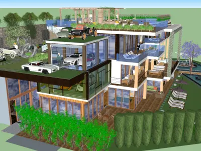 Luxury mansion Sarbonne road 822 3D model