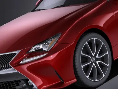 Lexus RC 2017 VRAY 3D model