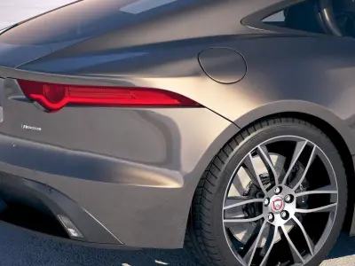 Jaguar F-Type R dynamic Coupe 2018 3D model