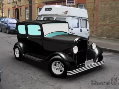 Old Car 1940 3D model