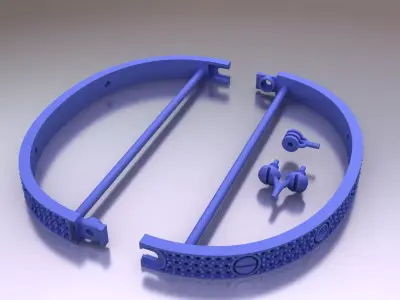 LOVE BRACELET WITH THE STONES 3D MODEL 3D print model